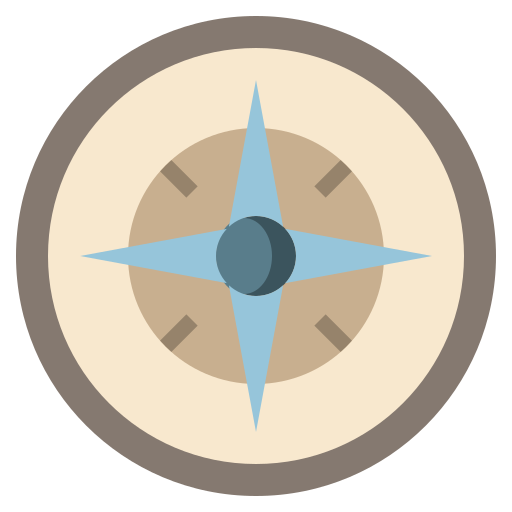 kompas Surang Flat ikona