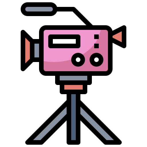 kamera wideo Surang Lineal Color ikona