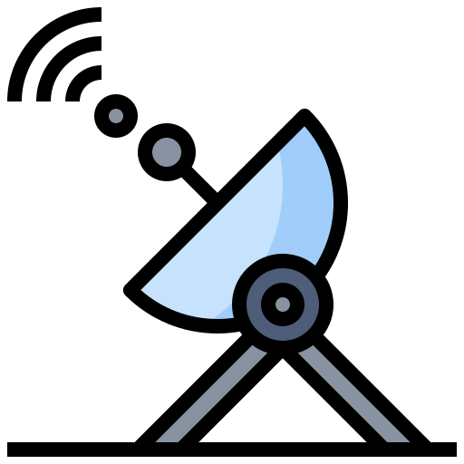 antenna parabolica Surang Lineal Color icona