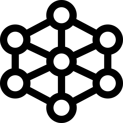 molécules Basic Rounded Lineal Icône