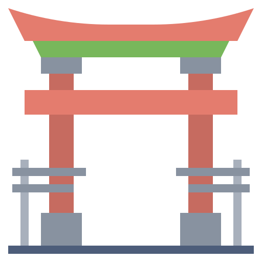brama torii Surang Flat ikona