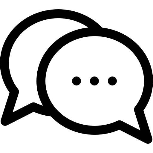 chiacchierata a bolle Basic Rounded Lineal icona