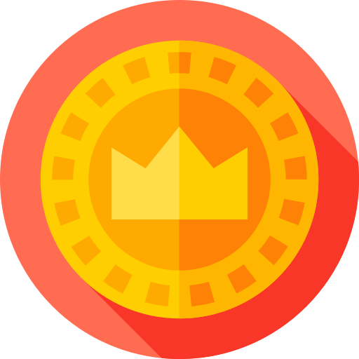동전 Flat Circular Flat icon