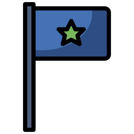 깃발 Surang Lineal Color icon
