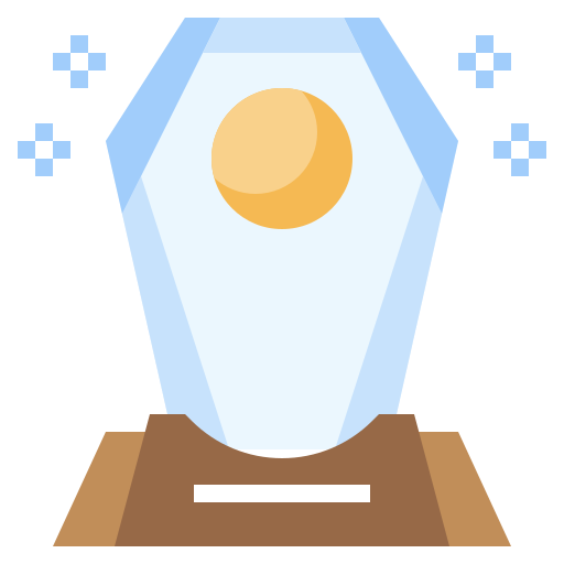 Glass award Surang Flat icon