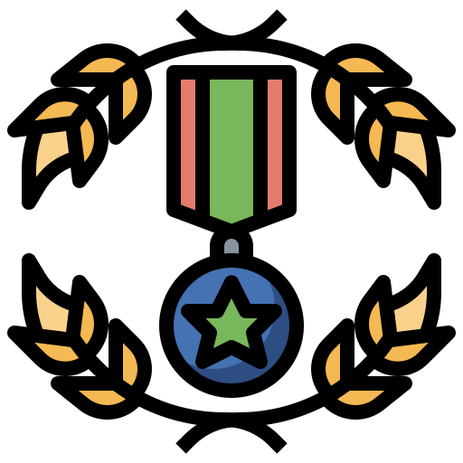 Medal Surang Lineal Color icon