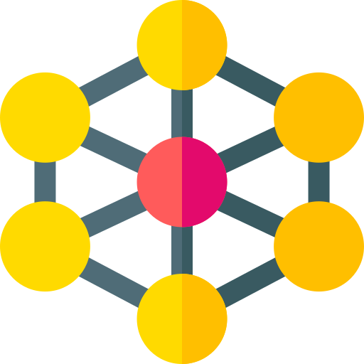 Molecules Basic Rounded Flat icon
