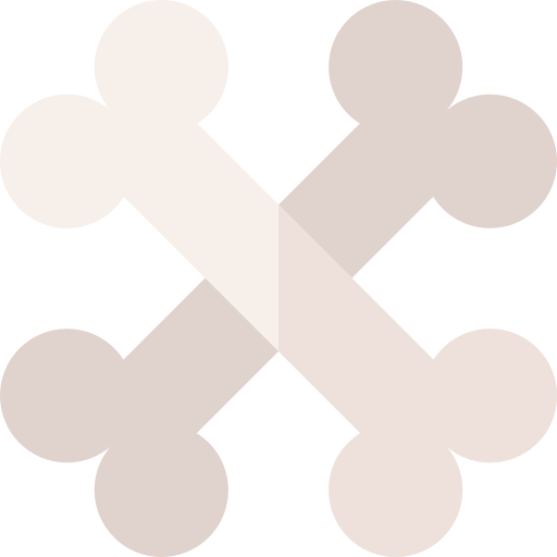Huesos Basic Rounded Flat icono