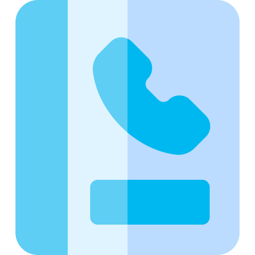 Guía telefónica Basic Rounded Flat icono