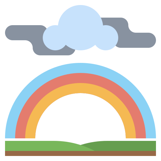 Arco iris Surang Flat Ícone