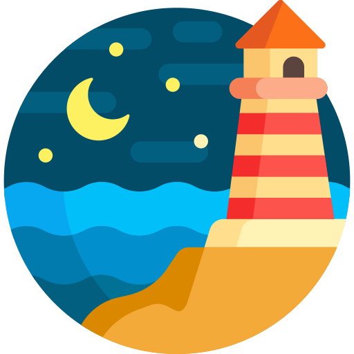 Lighthouse Detailed Flat Circular Flat icon