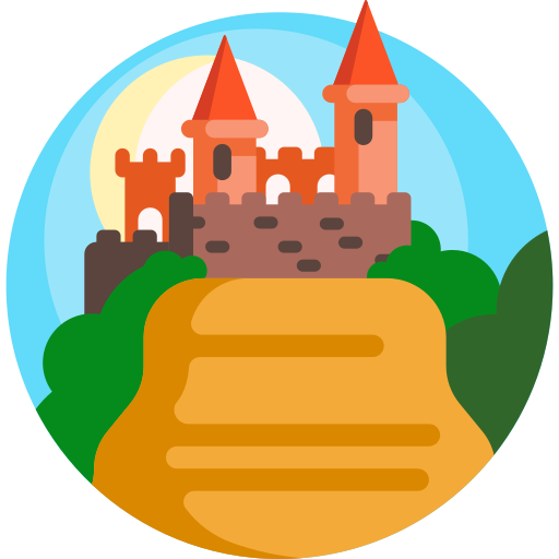 castello Detailed Flat Circular Flat icona