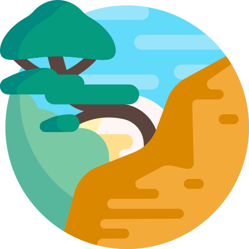 崖 Detailed Flat Circular Flat icon