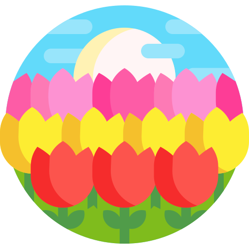 Tulipán Detailed Flat Circular Flat icono