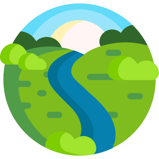 Río Detailed Flat Circular Flat icono