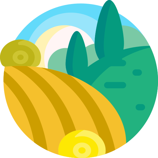 田畑 Detailed Flat Circular Flat icon