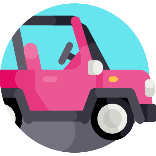 Jeep Detailed Flat Circular Flat icono