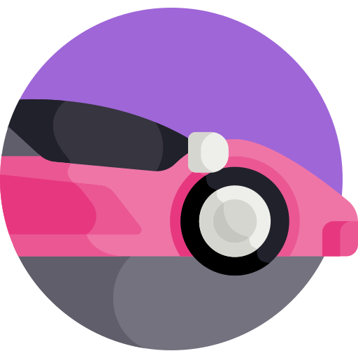 Coche deportivo Detailed Flat Circular Flat icono
