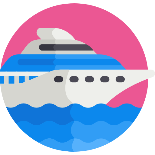 Яхта Detailed Flat Circular Flat иконка