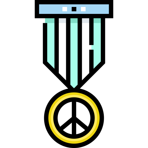 medal Detailed Straight Lineal color ikona