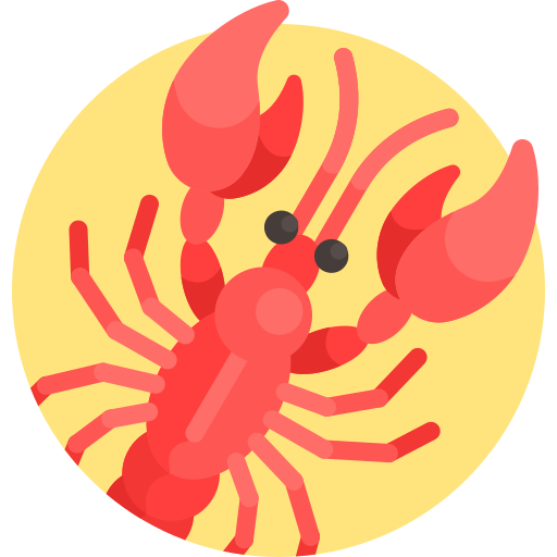 Lobster Detailed Flat Circular Flat icon