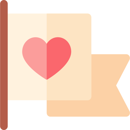 miłość Basic Rounded Flat ikona