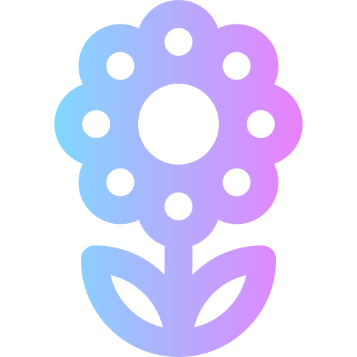 Цветок Super Basic Rounded Gradient иконка