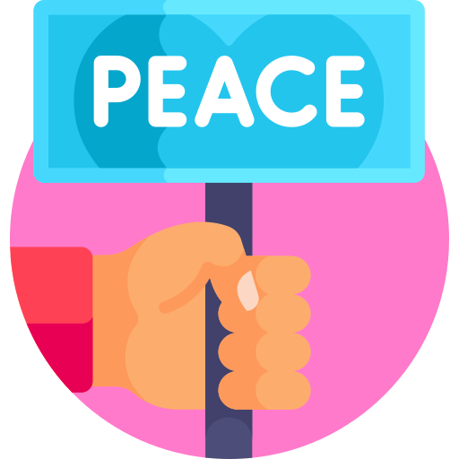 Peace symbol Detailed Flat Circular Flat icon