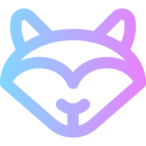 Raccoon Super Basic Rounded Gradient icon