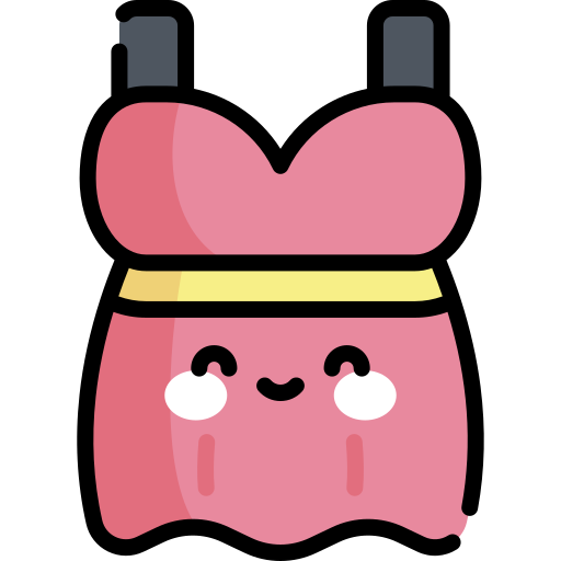 ドレス Kawaii Lineal color icon