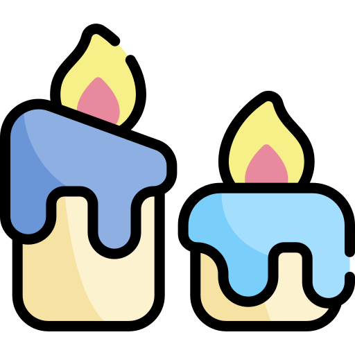 Candles Kawaii Lineal color icon