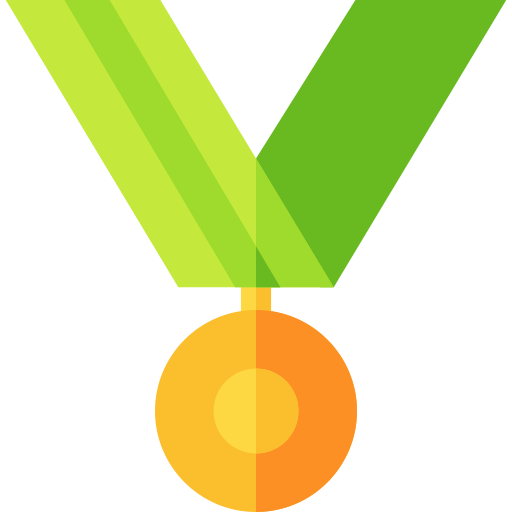 Medalha Basic Straight Flat Ícone