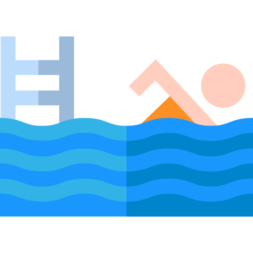 Swimming Basic Straight Flat icon
