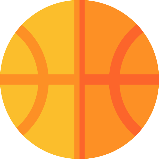 piłka do koszykówki Basic Straight Flat ikona