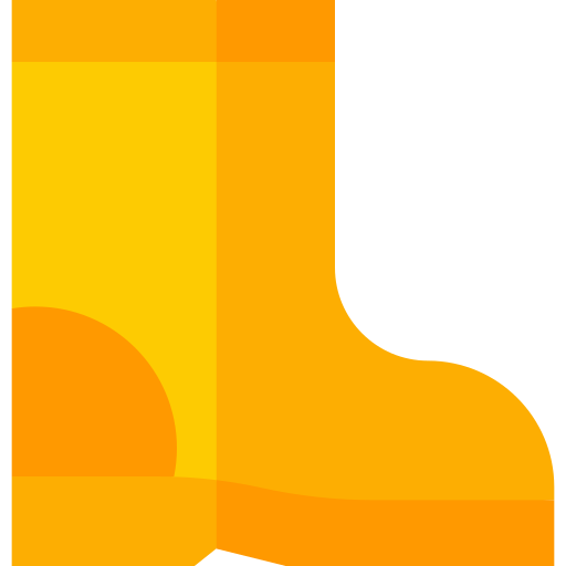 Boot Basic Straight Flat icon