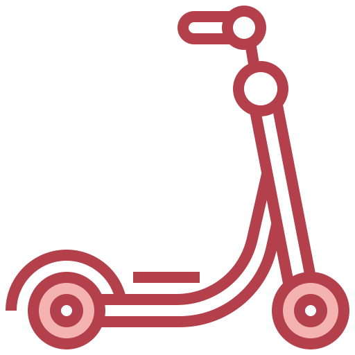 Kick scooter Surang Red icon