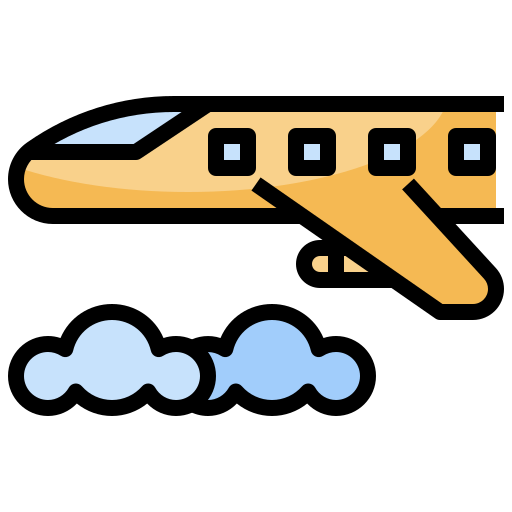 Aeroplano Surang Lineal Color icono