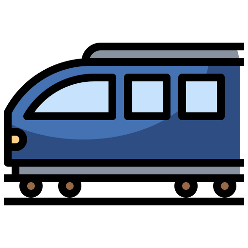treno Surang Lineal Color icona