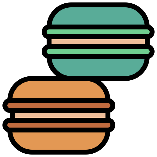 Macarons Surang Lineal Color icon