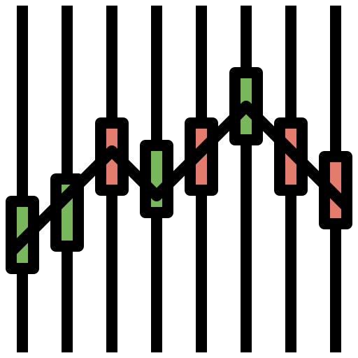 gráfico de barras Surang Lineal Color Ícone