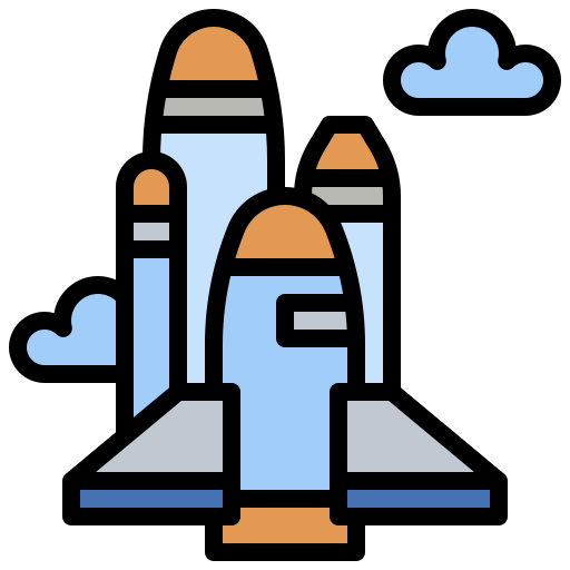 로켓 Surang Lineal Color icon