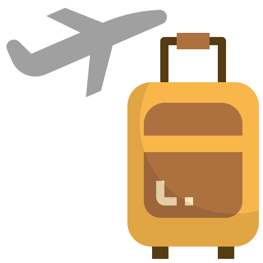luchthaven iconen Winnievizence Flat icoon