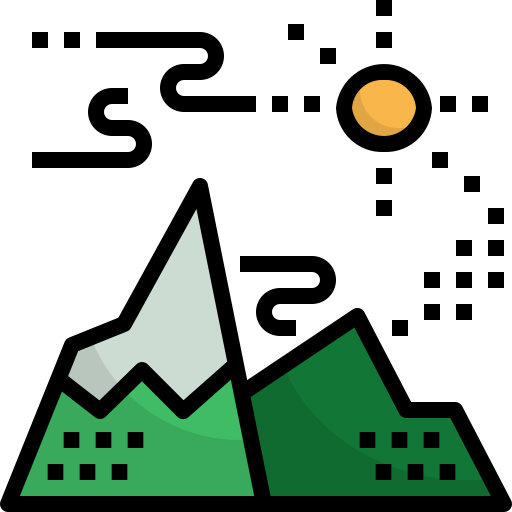 Montaña Winnievizence Lineal color icono