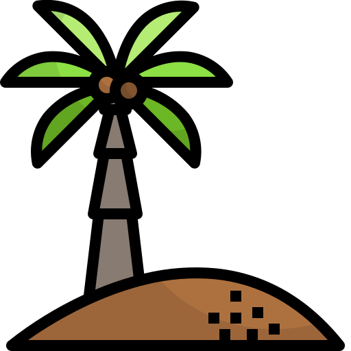 Isla Winnievizence Lineal color icono