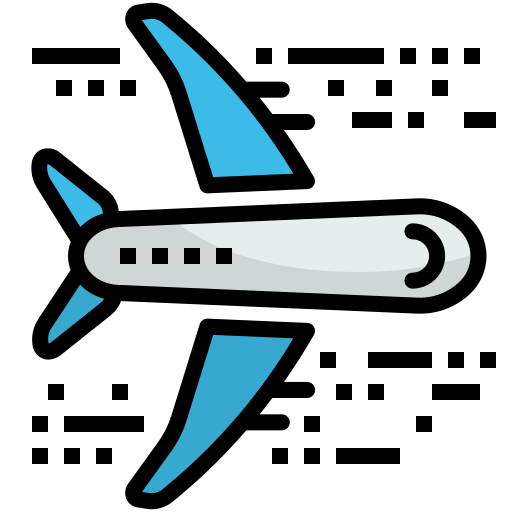 Airplane Winnievizence Lineal color icon