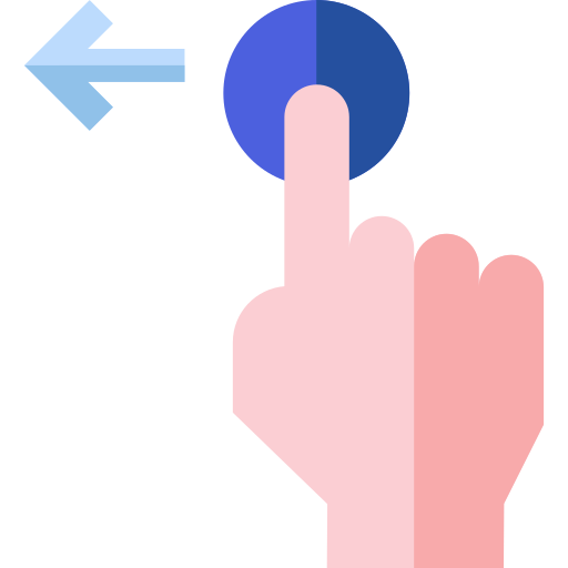 Hand Basic Straight Flat icon