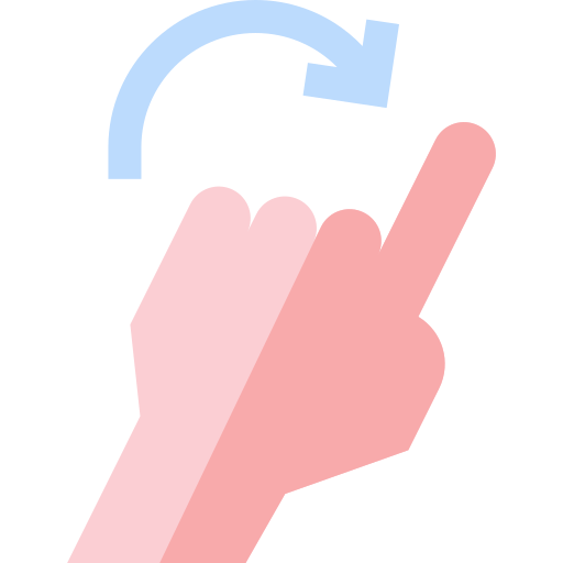 ręka Basic Straight Flat ikona