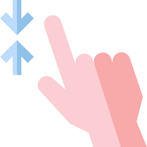 hand Basic Straight Flat icon