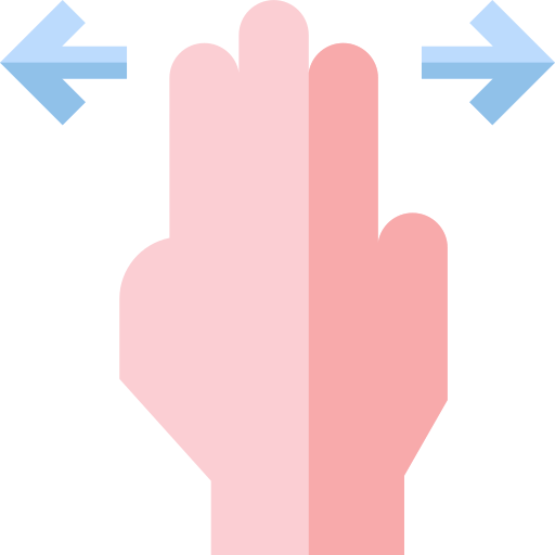 Hand Basic Straight Flat icon