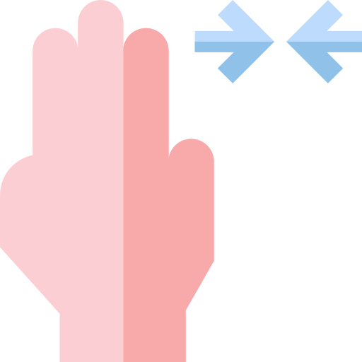 ręka Basic Straight Flat ikona